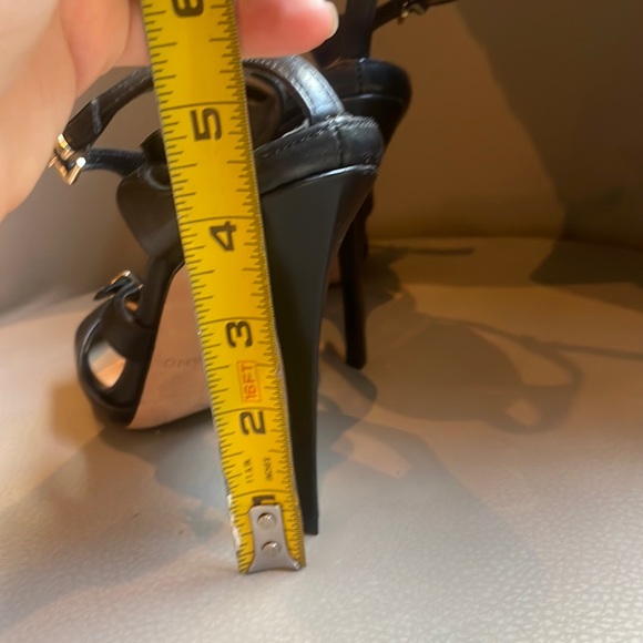 Marciano Black Strappy Open Toe Heel Sandals - Picture 7 of 7